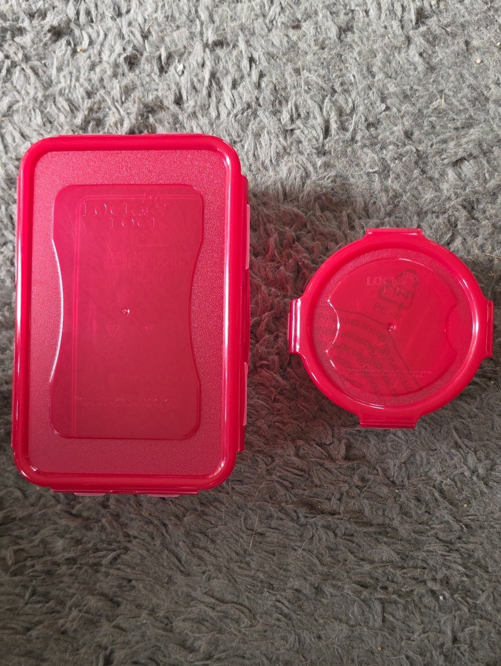 NIB Lock & Lock Red Food Storage Containers - Multipack